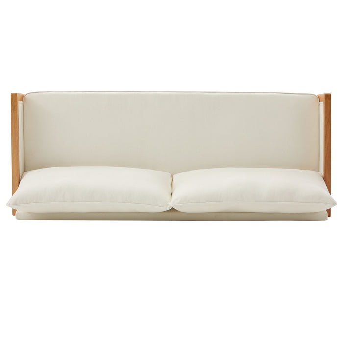 Modern 3 Seater Sofa With Armrests, Living Room Couch