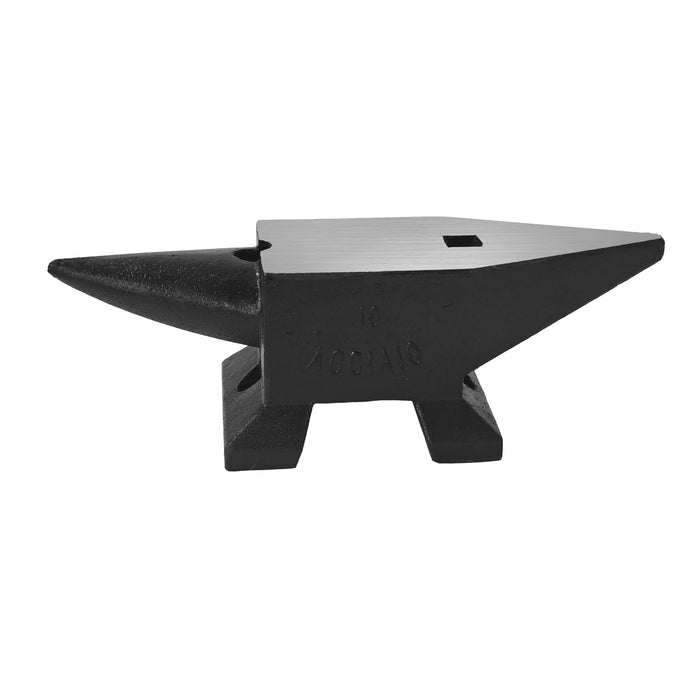 22 Lbs High Hardness Rugged Round Horn Anvil Blacksmith - Black