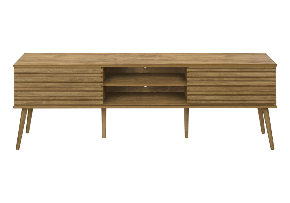 TV Stand, 72 Inch, Media Entertainment Center, Storage Cabinet, Console, Storage Shelves, Contemporary & Modern - Walnut