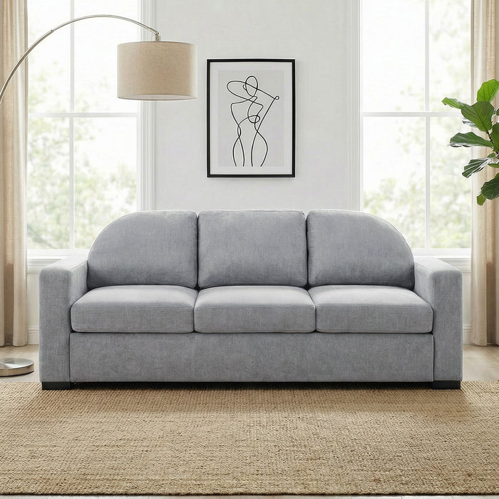 Modern 3 Seater Sofa With Curved Backrest