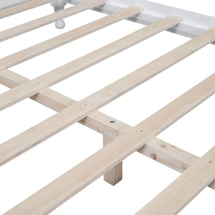 Platform Bed Frame With Slat Support