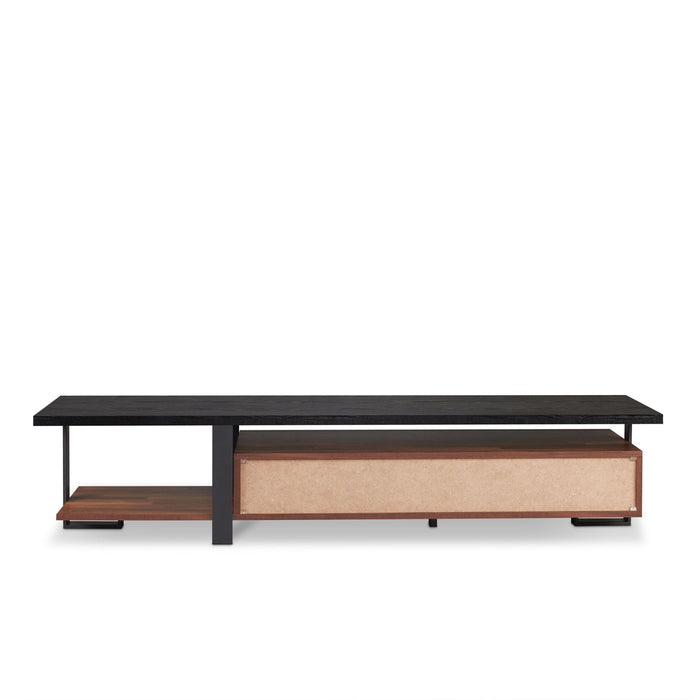 Elling - TV Stand - Walnut / Black