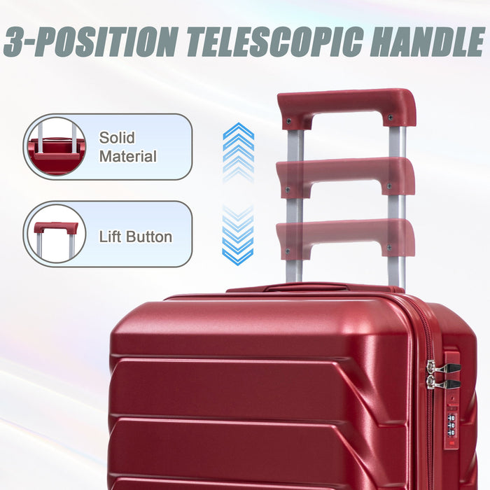 Spinner Luggage Set With Combination Lock
