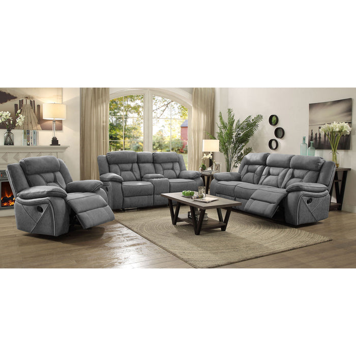 Endra - Upholstered Glider Recliner Chair With Smooth Gliding Motion - Gray