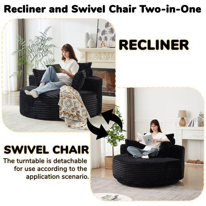 Swivel Chair With 360° Rotation For Living Room
