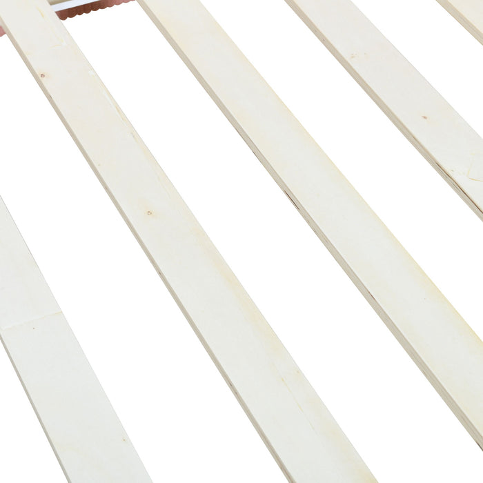 Corduroy Daybed With Two Drawers And Wood Slat