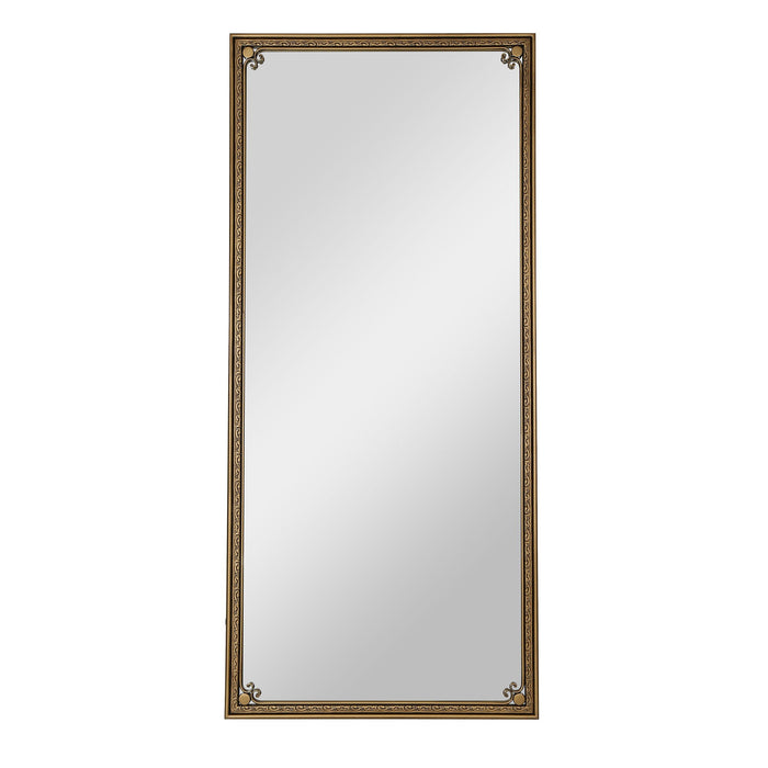 Full Length Mirror With Stand, Floor Standing Dressing - Antique Gold