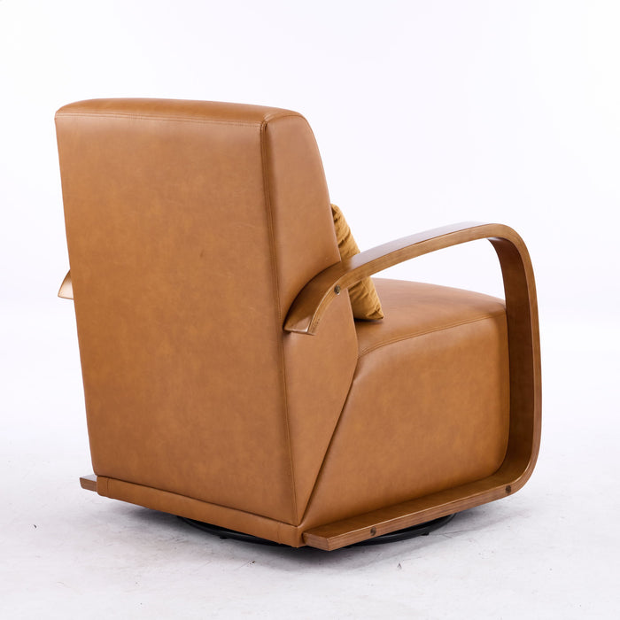 Swivel Accent Rotatable Ergonomic Single Chair For Living Room
