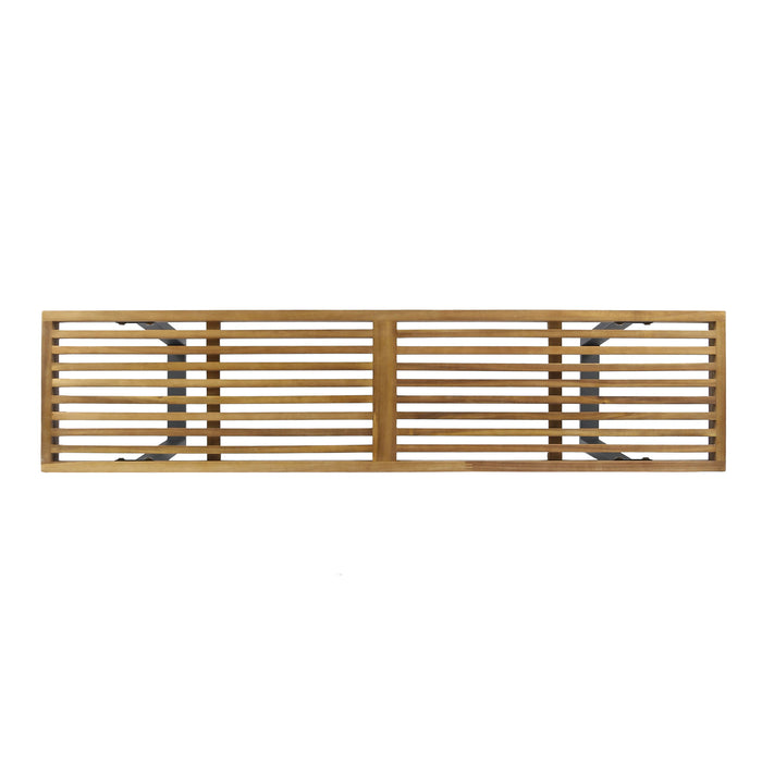 Intrinsic - Outdoor Dining Bench With Slat Top