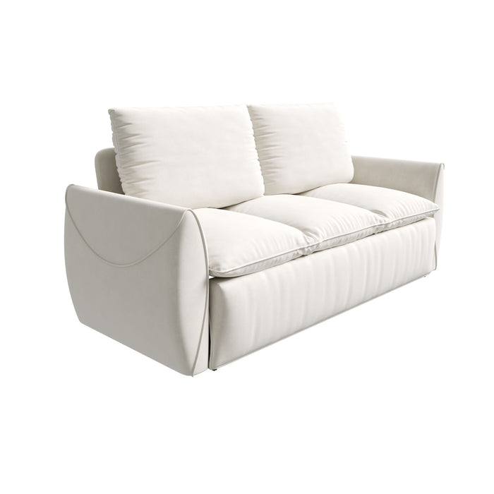 Pull Out Sofa Bed, 3 Seat Convertible Sleeper Sofa With 2 In 1 Pillow And Blanket Set