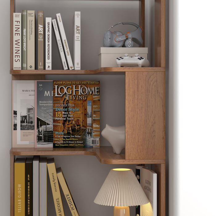 L-Shaped Corner Bookshelf