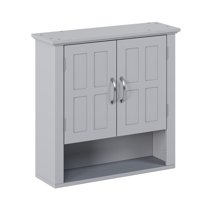 Multi Functional Wall Mounted Cabinet With Adjustable Shelves For Bathroom