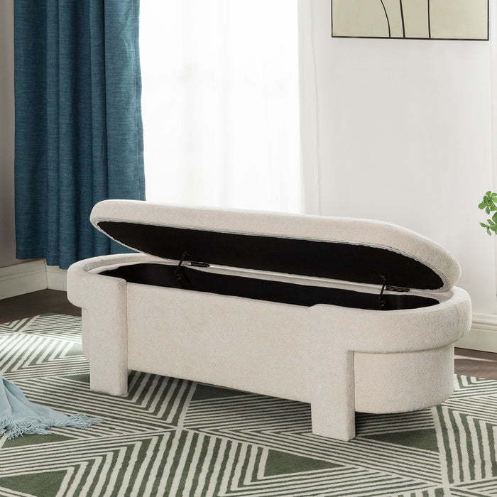 Versatile Storage Ottoman Bench, Spacious & Durable