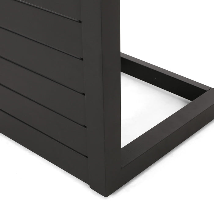 Aluminum Outdoor C - Shaped Side Table For Patio