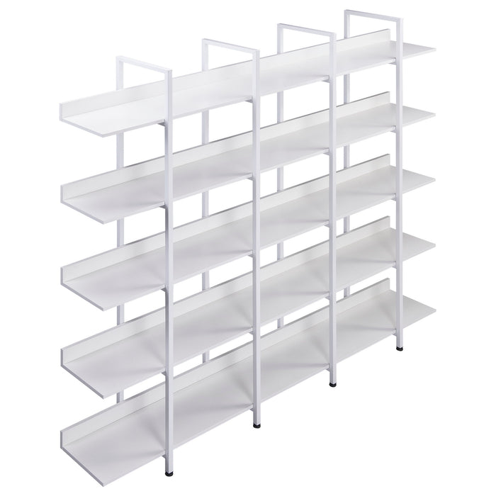 Vintage Industrial 5 Tier Open Bookcase
