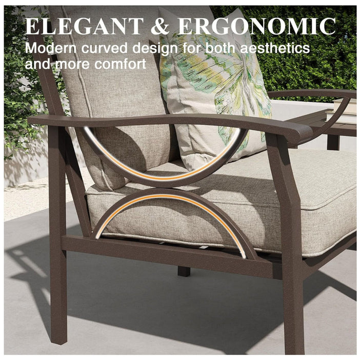 Patio Furniture Set & Coffee Table For Backyard