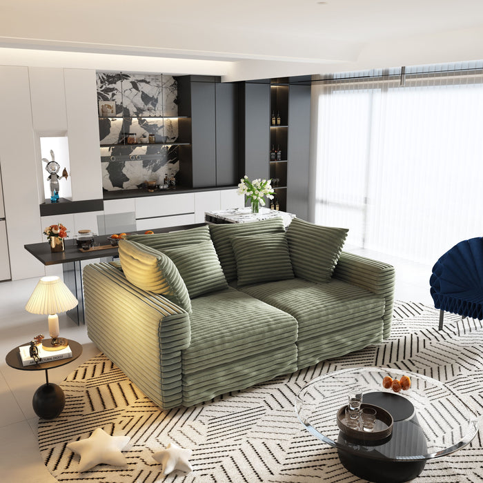 Modern Comfy Upholstered Sofa Cloud Couch & Deep Seat Couches
