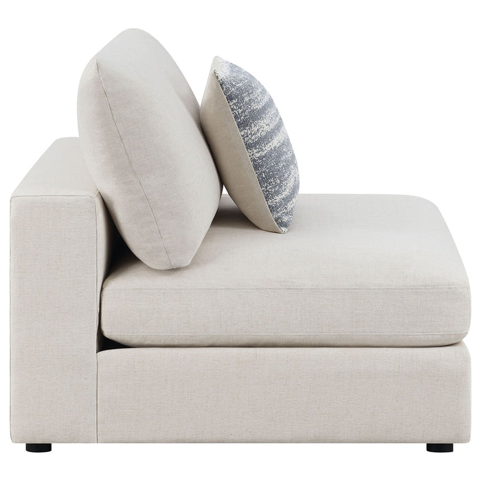 Duncan- Armless Chair With Removable Cushions