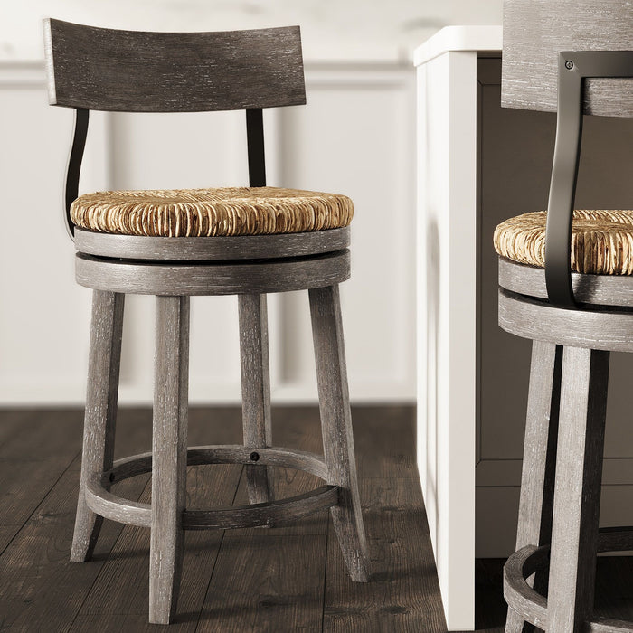 Stool With Natural Seagrass Seat