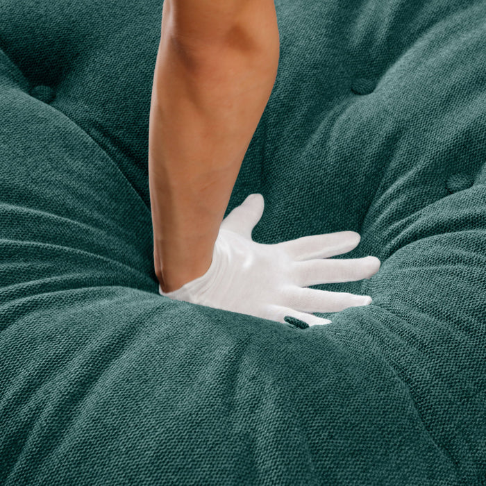 Contemporary U Shaped Sofa With Console And Cupholders