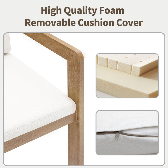 Bar Stool For Gardens And Patio (Set of 2) - Wood