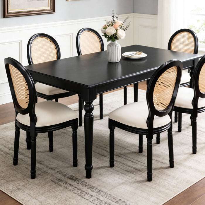 French Country Dining Chairs With Round Back (Set of 2)