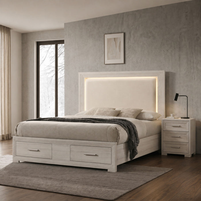 Colorado - Bed With Upholstered LED Headboard