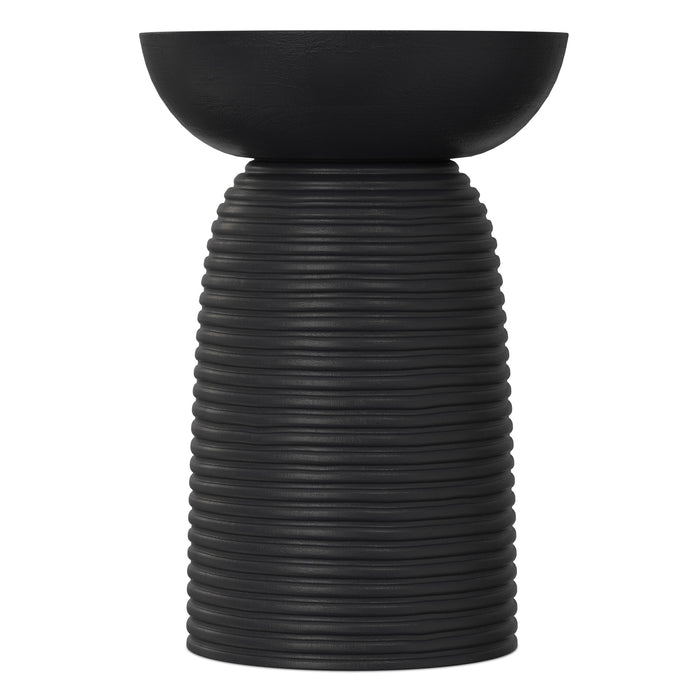 Boyd - Ribbed Accent Table - Black