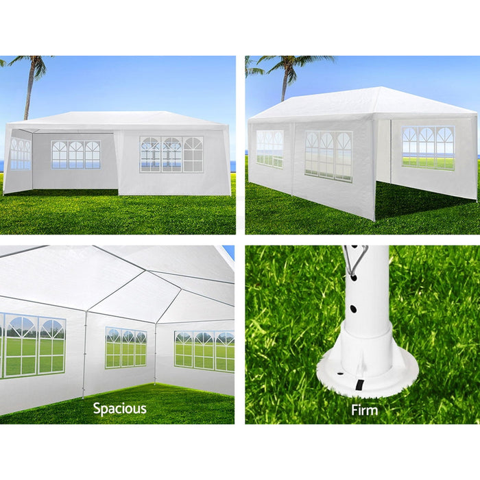 10X20' Outdoor Garden Gazebo Wedding Party Tent Canopy Marquee With Removable Sidewalls