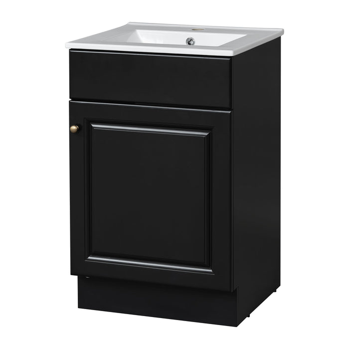 Bathroom Vanity With Sink, Cabinet With Adjustable Shelf