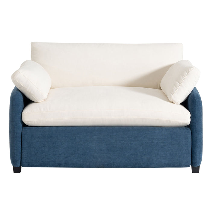 Oversized Single Sofa Chair Wide And Deep Seat, Modern Upholstered Comfy Blocking Couch Lounge With Pillows