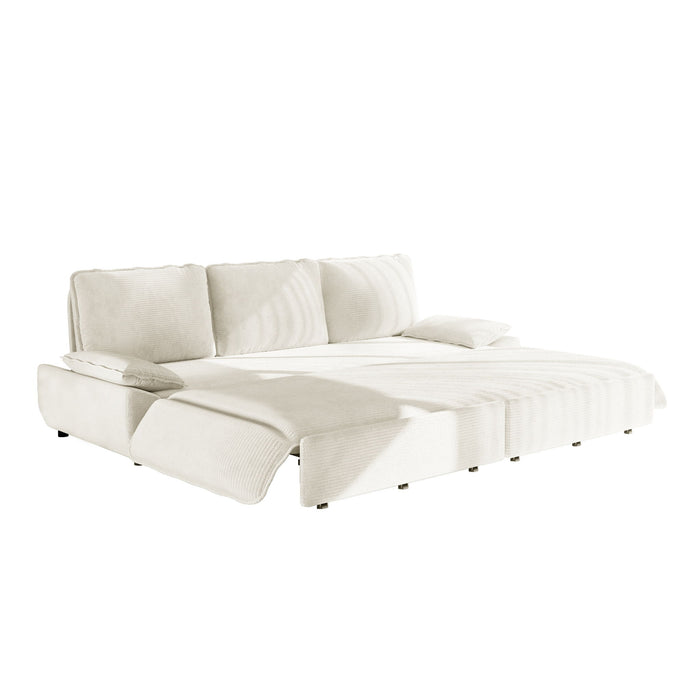 King Size Pull Out Sofa Bed, 3 In 1 Convertible Multifunctional