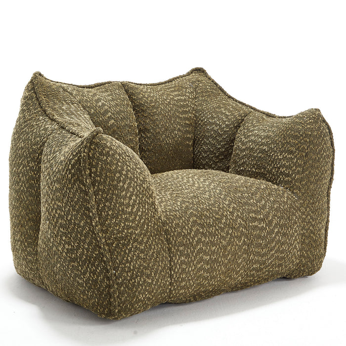 Comfortable Chenille Sofa Chairs With Highly Resilient Foam For Living Rooms And Bedrooms