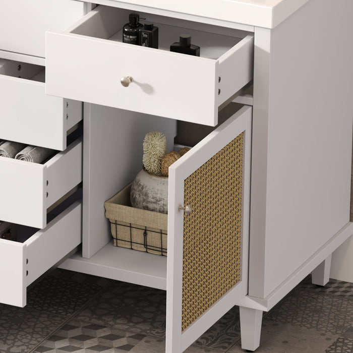 Modern Bathroom Vanity With Sink, Soft Close Drawers