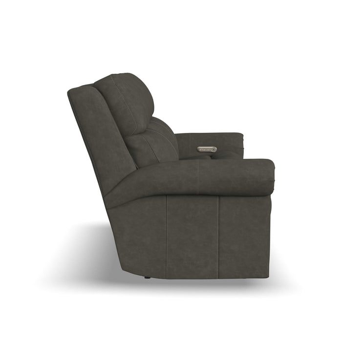 Bernard - Power Reclining Sofa With Console, Power Headrest, & Lumbar