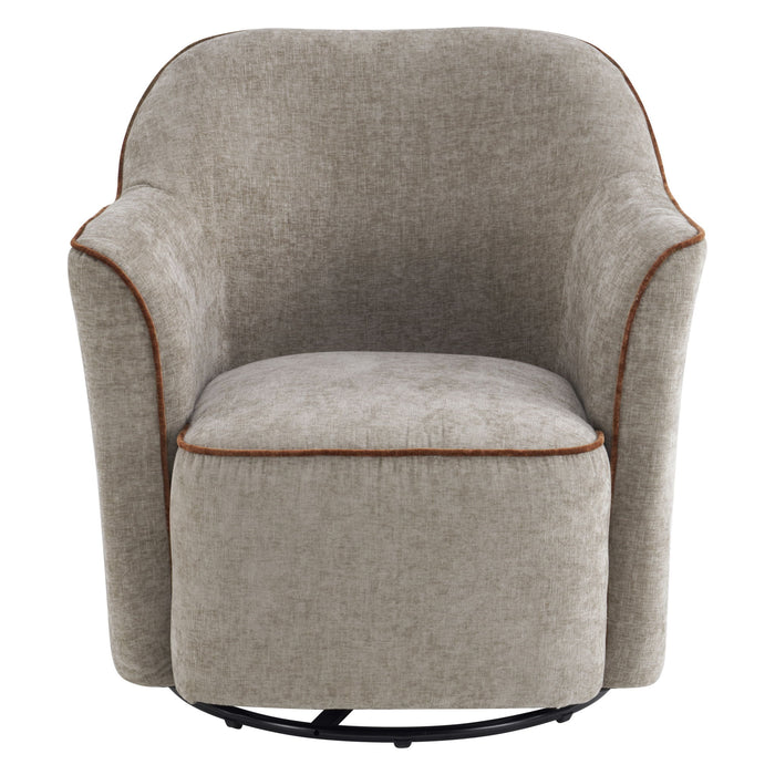 360° Swivel Accent Chair With Flared Arms