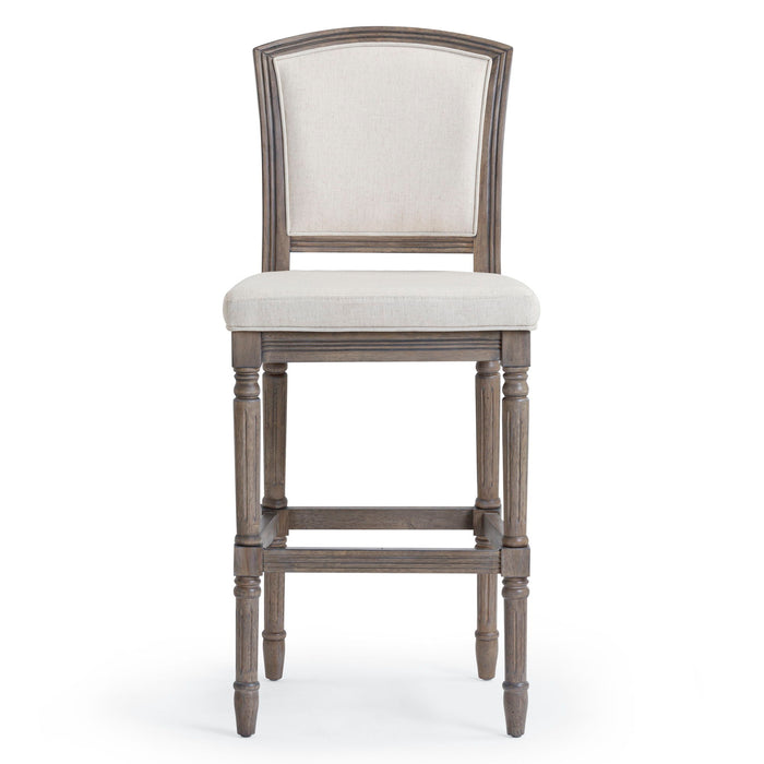 Stool With Upholstered Seat And Back