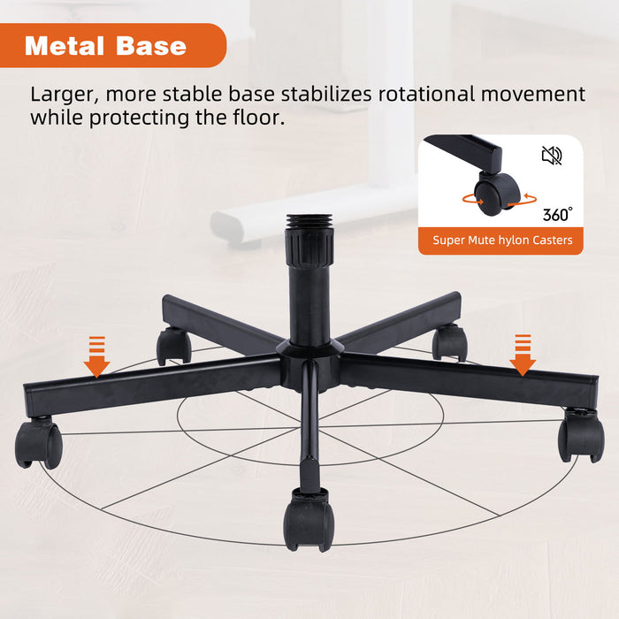 Criss Cross Armrest Office Chair With Wheels
