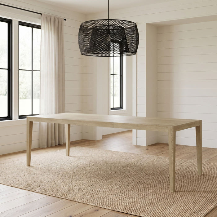 Adeline - Rectangular Dining Table With Leaves - Natural Wood Wash