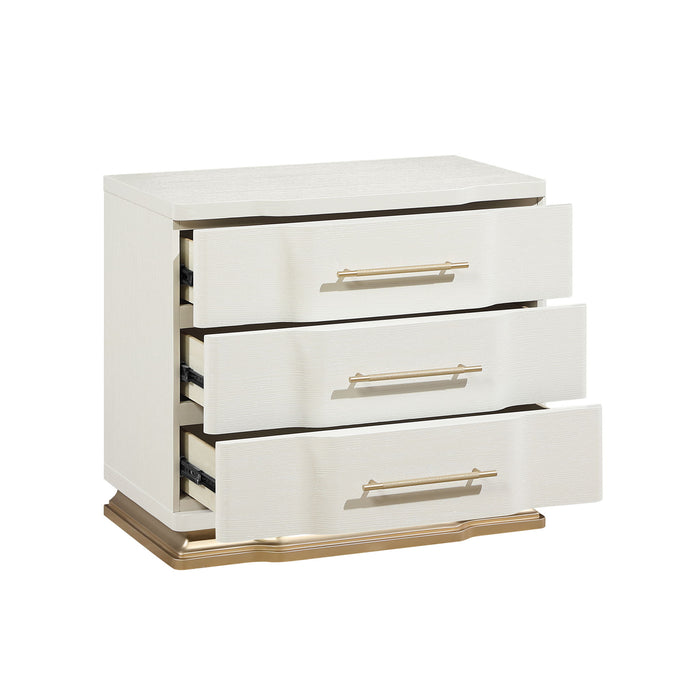 Lexington - 3 Drawer Nightstand - Beige
