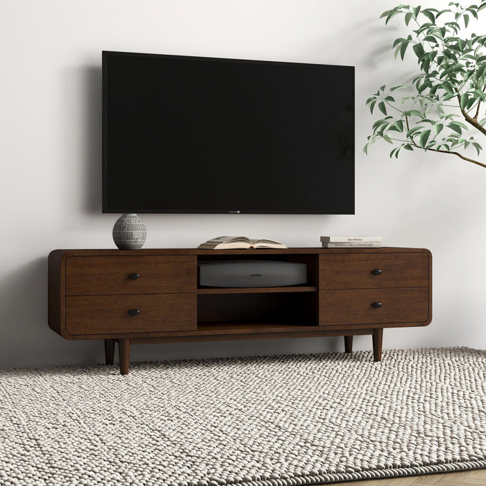 Alexa - TV Stand - Dark Brown / Wood