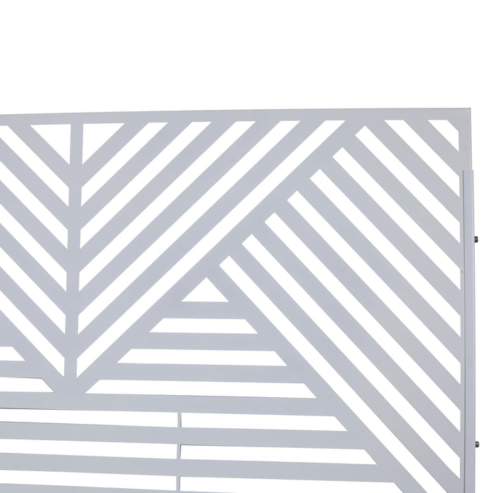 Freestanding Outdoor & Indoor Freestanding Metal Privacy Screen