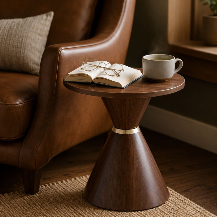 2 Piece Round Coffee Table Set For Living Room