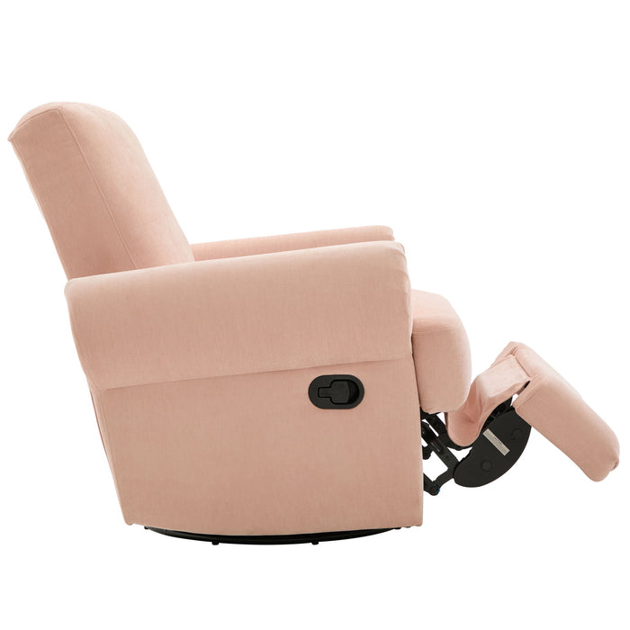 Manual Swivel Recliner Rocker Chair With Adjustable Backrest