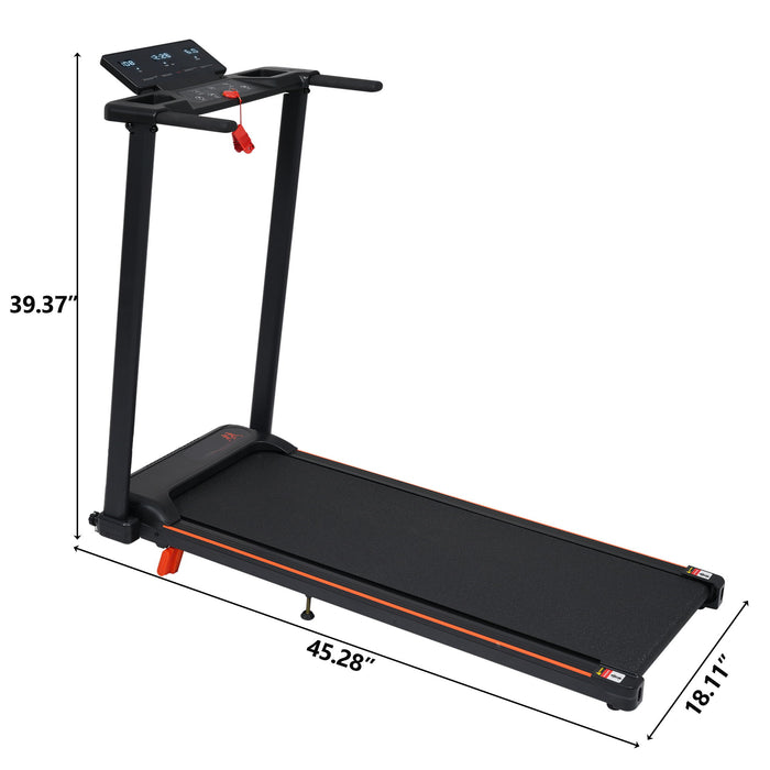 Treadmill With 8% Incline, Portable Treadmills For Home - Black