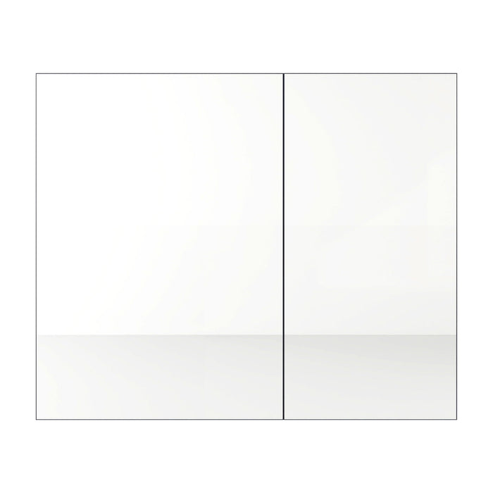 33.56" Wall Mounted Bathroom Cabinet With Adjustable Shelves - Imitative Oak