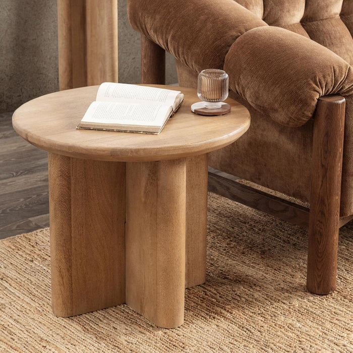 Montengo - Round End Table - Natural Maple