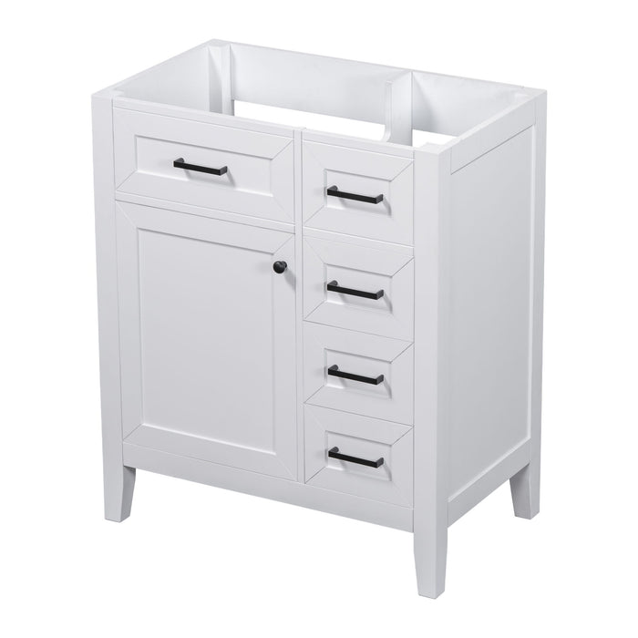 Modern Bathroom Vanity Base Only With Drawers, Freestanding Design