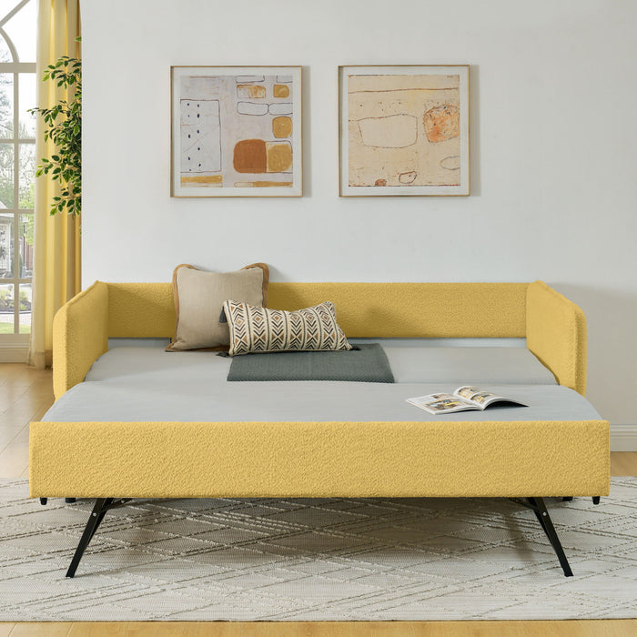 Upholstered Daybed With Pop Up Trundle