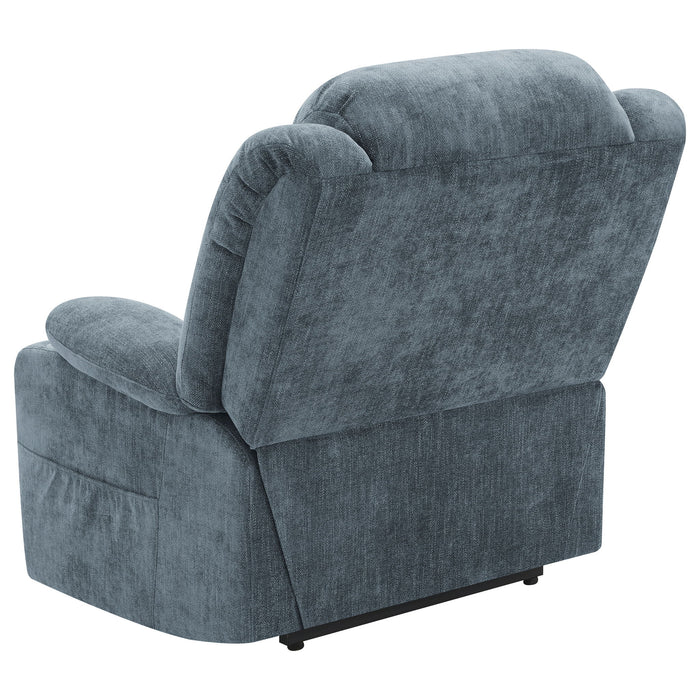 Beca - Upholstered Power Lift Recliner With Cupholders And USB Charging